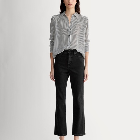 Everlane Women's High-Key Stovepipe Jean in Washed Black, Size 30, Cotton - Picture 4 of 4